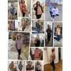 Ekouaer Womens 3 Packs Maternity Shirts Long Sleeve Side Ruched Pregnancy Tee Workout Top Tunic Blouse Mama Clothes(3pcs- Burgundy Red + Caramel + Dark Grey)