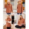 Ekouaer Womens 3 Packs Maternity Shirts Long Sleeve Side Ruched Pregnancy Tee Workout Top Tunic Blouse Mama Clothes(3pcs- Burgundy Red + Caramel + Dark Grey)