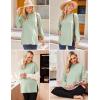 Ekouaer Womens 3 Packs Maternity Shirts Long Sleeve Side Ruched Pregnancy Tee Workout Top Tunic Blouse Mama Clothes(3pcs- Dirty Pink + Khaki + Mintgreen)