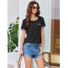 Ekouaer Womens Pajama Set Ribbed Knit Soft Shorts Pjs Summer Sleepwear Two Piece Casual Lounge Sets with Drawstring & Pockets(Black)