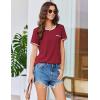Ekouaer Womens Pajama Set Ribbed Knit Soft Shorts Pjs Summer Sleepwear Two Piece Casual Lounge Sets with Drawstring & Pockets(Wine Red)