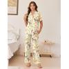 Ekouaer Women’s Pajama Sets Button Down Loungewear Short Sleeve Sleepwear 2 Piece Pants Pjs Set with Pockets S-XXL(Horse Collection)