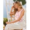 Ekouaer Womens Pajama Sets Viscose from Bamboo Tank Top and Shorts Pj Set Sleeveless 2 Piece Sleepwear(Bow Apricot)