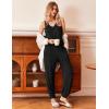 Ekouaer Women’s Pajamas Sleeveless Summer Lounge Set Ribbed Knit Pj Loungewear Soft Tank Sleepwear Nightwear S-XXL(Black)