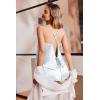 Ekouaer Womens Satin Pajama Set, Backless Cami Top and Shorts Soft Sleepwear for Lounging or Sleepwear(Blue Leopard)