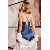 Ekouaer Womens Satin Pajama Set, Backless Cami Top and Shorts Soft Sleepwear for Lounging or Sleepwear(Bright Navy Blue)