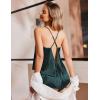 Ekouaer Womens Satin Pajama Set, Backless Cami Top and Shorts Soft Sleepwear for Lounging or Sleepwear(Lake Blue Leopard)
