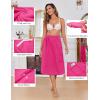 Ekouaer Women’s Towel Wrap Soft Lightweight Shower Wrap Absorbent Spa Body Wrap Bath Robe with Velcro S-L(Hot Pink)