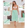 Ekouaer Women’s Towel Wrap Soft Lightweight Shower Wrap Absorbent Spa Body Wrap Bath Robe with Velcro S-L(Mint Green)