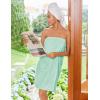 Ekouaer Women’s Towel Wrap Soft Lightweight Shower Wrap Absorbent Spa Body Wrap Bath Robe with Velcro S-L(Mint Green)