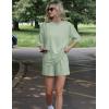 Ekouaer Women’s Two Piece Lounge Set Oversized Boxy T-shirt Casual Short Sets Summer Travel Matching Set 2026 Fashion(Light Green)