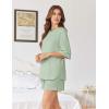 Ekouaer Women’s Two Piece Lounge Set Oversized Boxy T-shirt Casual Short Sets Summer Travel Matching Set 2026 Fashion(Light Green)