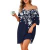 Navy Blue Flower