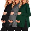 3pcs- Black + Dark Grey + Green
