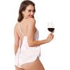 Ekouaer Womens Satin Pajama Set, Backless Cami Top and Shorts Soft Sleepwear for Lounging or Sleepwear(Light Pink Leopard)