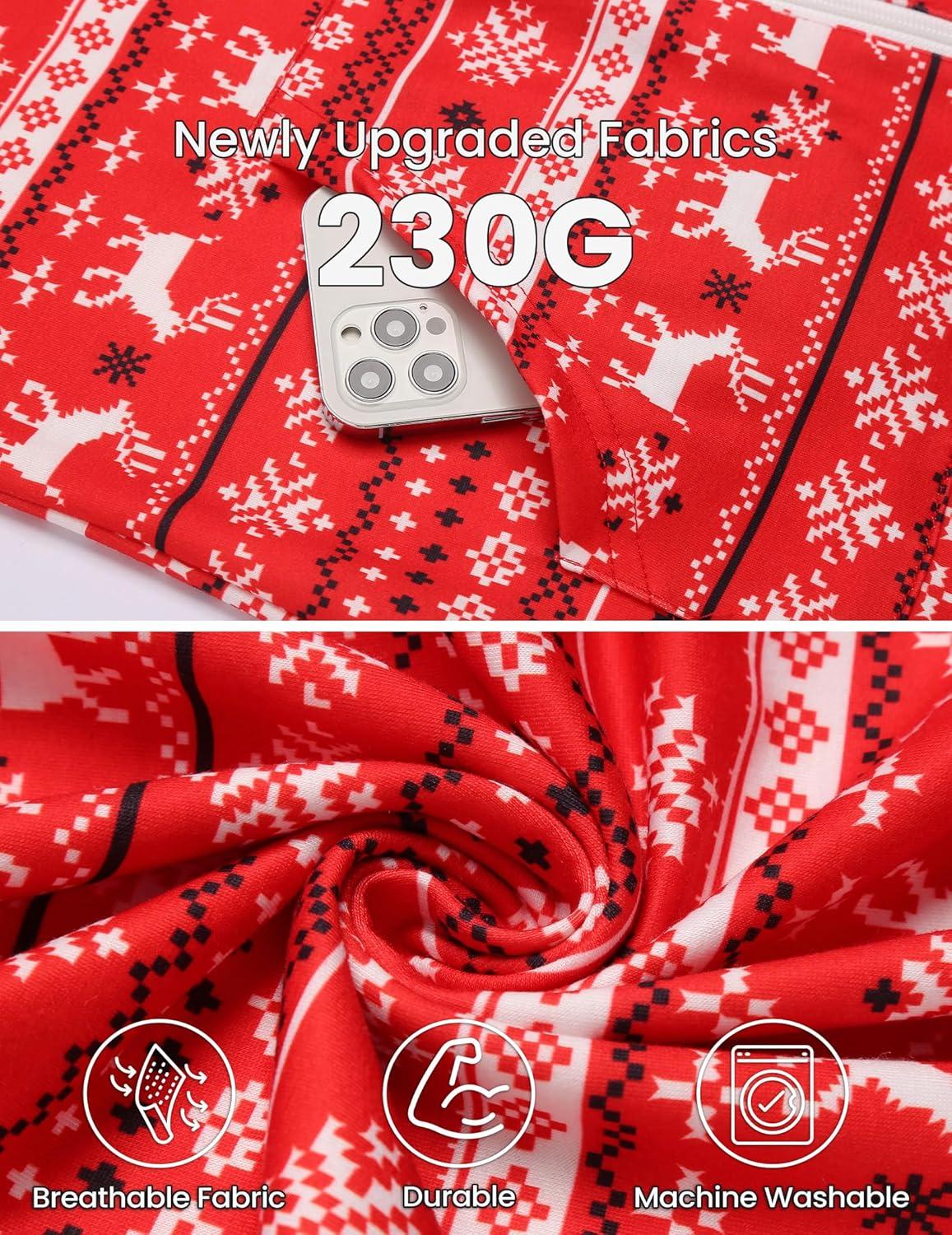 imageEkouaer Christmas Onesies for Women Zipper Hooded Onesie Pajamas Adult Soft One Piece Pajama with PocketsElk