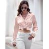 Ekouaer Bridal Feather Pajamas Set Silk Satin Valentine’s Pj Sets Wedding Pjs Sleepwear with Removable Feather Trim(Pink)
