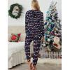 Ekouaer Christmas Onesies for Women Zipper Hooded Onesie Pajamas Adult Soft One Piece Pajama with Pockets(Christmas Light)