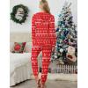 Ekouaer Christmas Onesies for Women Zipper Hooded Onesie Pajamas Adult Soft One Piece Pajama with Pockets(Elk)