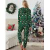 Ekouaer Christmas Onesies for Women Zipper Hooded Onesie Pajamas Adult Soft One Piece Pajama with Pockets(Santa)