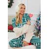 Ekouaer Christmas Onesies for Women Zipper Hooded Onesie Pajamas Adult Soft One Piece Pajama with Pockets(Snowflake)