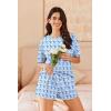 Ekouaer Cotton Pajamas Set for Womens Soft Short Sleeve Lounge Set Shorts Sleepwear Set 2 Piece Pjs Sets(Monkey)