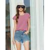 Ekouaer Cotton Pajamas for Women Set 2 Piece Cap Sleeve Pjs Shorts Set Lounge Sets Sleepwear S-XXL(Old Rose)