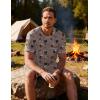 Ekouaer Men’s Pajamas Set Casual Short Sleeve Shirts and Shorts Soft 2 Piece Loungewear With Pockets(Bbq)