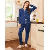 Ekouaer Pajamas Set Long Sleeve Sleepwear Womens Button Down Nightwear Soft Pj Loungewear with Pockets(Star)