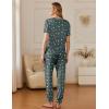 Ekouaer Pajamas for Women Set 2 Pack Lounge Set Short Sleeve Pjs Joggers Long Pants Loungepwear with Pockets(Grey Star+black)