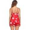 Ekouaer Pajamas for Women Set Silk Satin Pjs Sexy Lingerie Sleepwear Cami Shorts Set Summer Nightwear S-XXL(Snowflake)