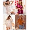 Ekouaer Silk Pajamas for Women Short Sleeve Satin Pajama Set 2 Piece Button Down Loungewear S-XXL(Rose Red)