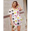 Ekouaer Silk Satin Pajamas 2 Piece Pajamas for Women Set Button Down PJ Short Sleeve and Shorts Pjs Lounge Sets(Ball White)