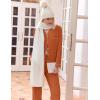 Ekouaer Womens Classic Sleepwear Long Pajama Set S-XXL(Caramel)