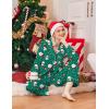 Ekouaer Womens Classic Sleepwear Long Pajama Set S-XXL(Christmas Green)