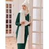 Ekouaer Womens Classic Sleepwear Long Pajama Set S-XXL(Green)