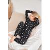 Ekouaer Womens Jogger Pajama Sets Long Sleeve Sleepwear Round Neck Nightwear Soft Pjs Lounge Sets with Pockets(Black Star)