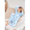 Ekouaer Womens Jogger Pajama Sets Long Sleeve Sleepwear Round Neck Nightwear Soft Pjs Lounge Sets with Pockets(Blue Star)