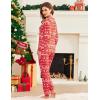 Ekouaer Womens Jogger Pajama Sets Long Sleeve Sleepwear Round Neck Nightwear Soft Pjs Lounge Sets with Pockets(Christmas Red)