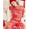 Ekouaer Womens Jogger Pajama Sets Long Sleeve Sleepwear Round Neck Nightwear Soft Pjs Lounge Sets with Pockets(Christmas Red)