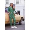 Ekouaer Womens Jogger Pajama Sets Long Sleeve Sleepwear Round Neck Nightwear Soft Pjs Lounge Sets with Pockets(Green White Star)