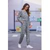 Ekouaer Womens Jogger Pajama Sets Long Sleeve Sleepwear Round Neck Nightwear Soft Pjs Lounge Sets with Pockets(Medium Grey Black Star)