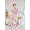 Ekouaer Womens Jogger Pajama Sets Long Sleeve Sleepwear Round Neck Nightwear Soft Pjs Lounge Sets with Pockets(Red Elk Chrismas)