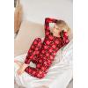 Ekouaer Womens Jogger Pajama Sets Long Sleeve Sleepwear Round Neck Nightwear Soft Pjs Lounge Sets with Pockets(Red Plaid Snowflake)