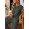 Ekouaer Womens Pajama Sets Cap Sleeve Sleepwear Tops and Long Pants Comfy Pjs 2 Piece Lounge Set with Pockets S-XXL(Army Green-1)