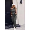 Ekouaer Womens Pajama Sets Cap Sleeve Sleepwear Tops and Long Pants Comfy Pjs 2 Piece Lounge Set with Pockets S-XXL(Deep Grey)