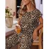 Ekouaer Womens Pajama Sets Cap Sleeve Sleepwear Tops and Long Pants Comfy Pjs 2 Piece Lounge Set with Pockets S-XXL(Leopard)