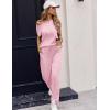 Ekouaer Womens Pajama Sets Cap Sleeve Sleepwear Tops and Long Pants Comfy Pjs 2 Piece Lounge Set with Pockets S-XXL(Light Pink)