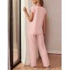 Ekouaer Womens Pajama Sets Cap Sleeve Sleepwear Tops and Long Pants Comfy Pjs 2 Piece Lounge Set with Pockets S-XXL(Pink Dots)