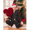 Ekouaer Women’s Pajama Sets Long Sleeve Sleepwear Comfy Button Down Nightwear Long Pants Pjs Lounge Set with Pockets S-XXL(Christmas Black)